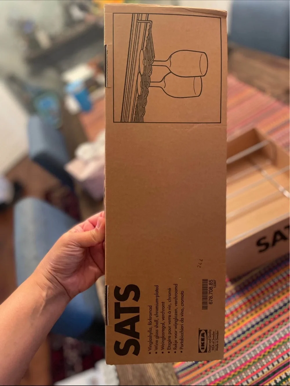 IKEA SATS Wine Bottle Storage and Wine Glass Rack
